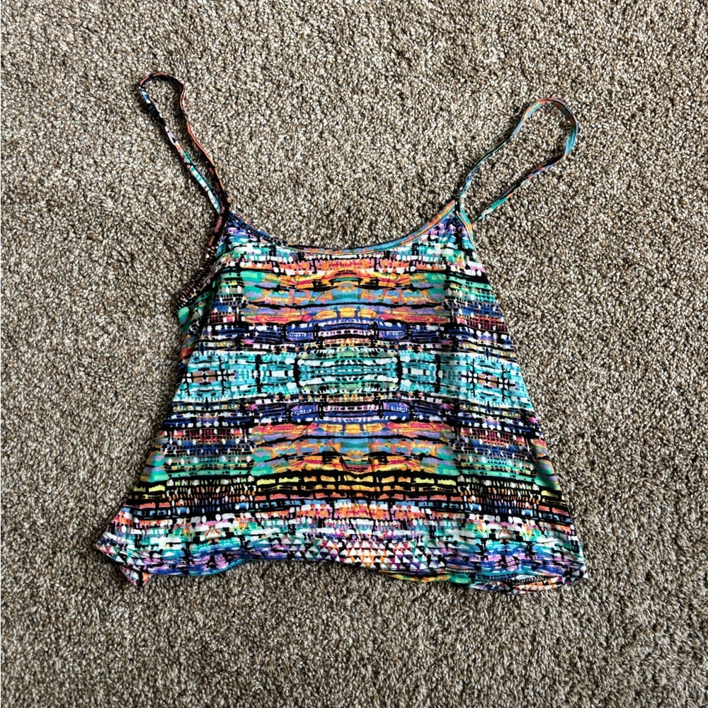 Multicolor Patterned Women's Top